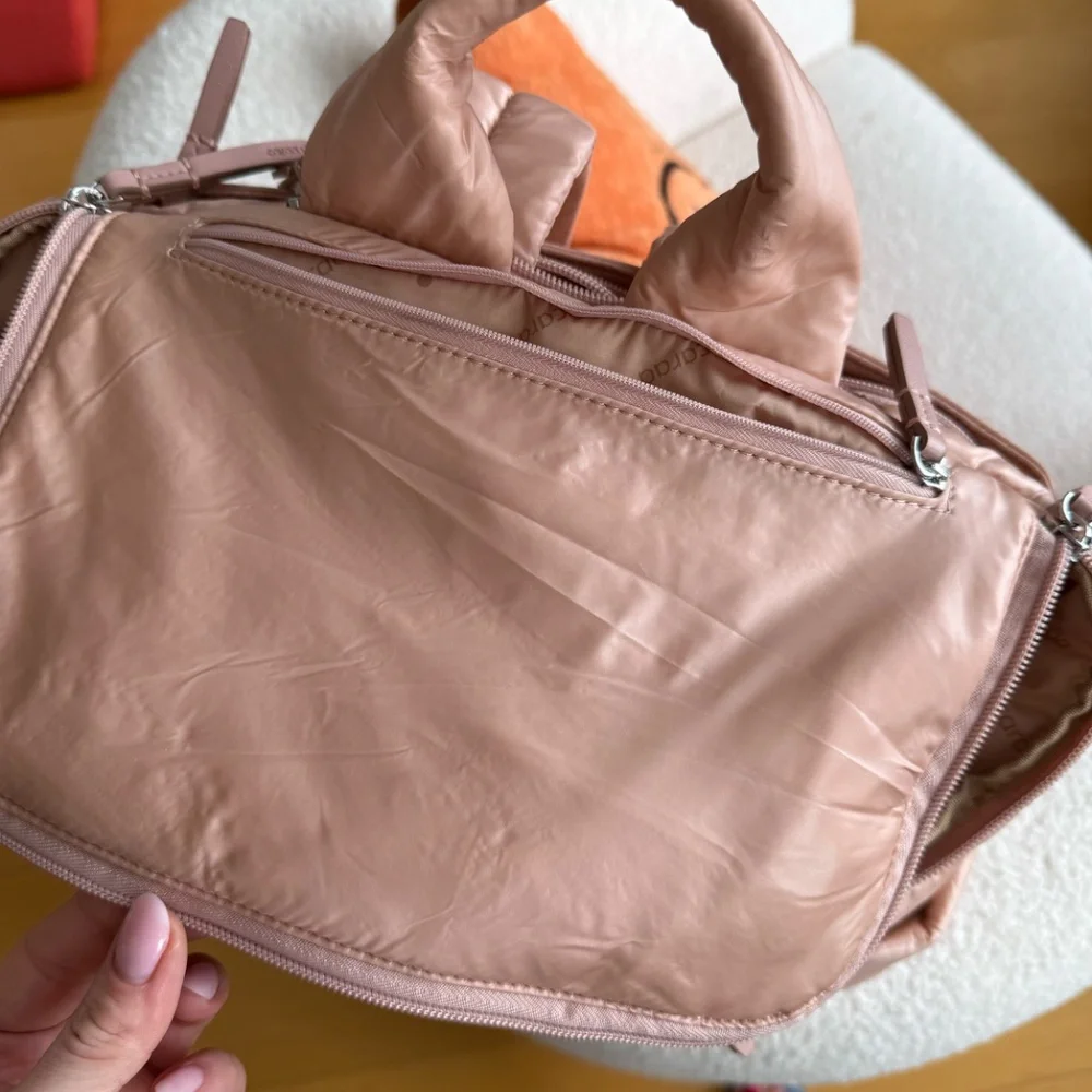 Caraa Baby Bag Medium in Blush Nylon Baby Essential Waterproof Travel - Picture 4 of 6